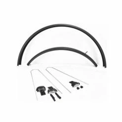 Curana Spatbord Curana Apollo Spatbordset 28" 70mm Aluminium - Zwart