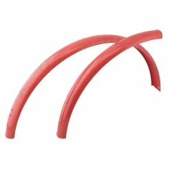 Excelsior Spatbordset 28" Zwan Retro - Rose Rood