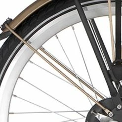 Alpina Onderdelen Alpina Spatbordstang Achter 24" Curve - Mat Goud