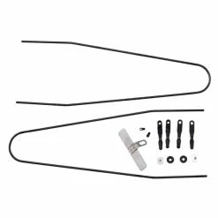 Contec Spatbordstangset 20" Tbv. Splash Protect - Zilver