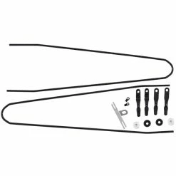 Contec Splash Protect DLX Spatbordstang Set 36mm - Zilver