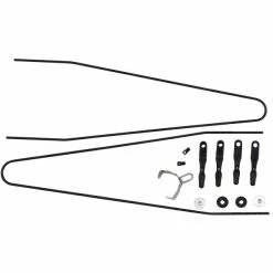 Contec Splash Protect Spatbordstang Set 42/45mm - Zilver