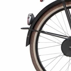 Cortina Onderdelen Cortina Achterspatbord 24" U4 Mini - Mat Jet Zwart