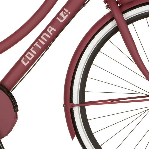 Cortina Onderdelen Cortina Voorspatbord 28" U4 - Mat Framboos Rood