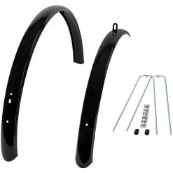 Hollandbikeshop Fietsspatbord Set 28 Inch Hybride Zwart