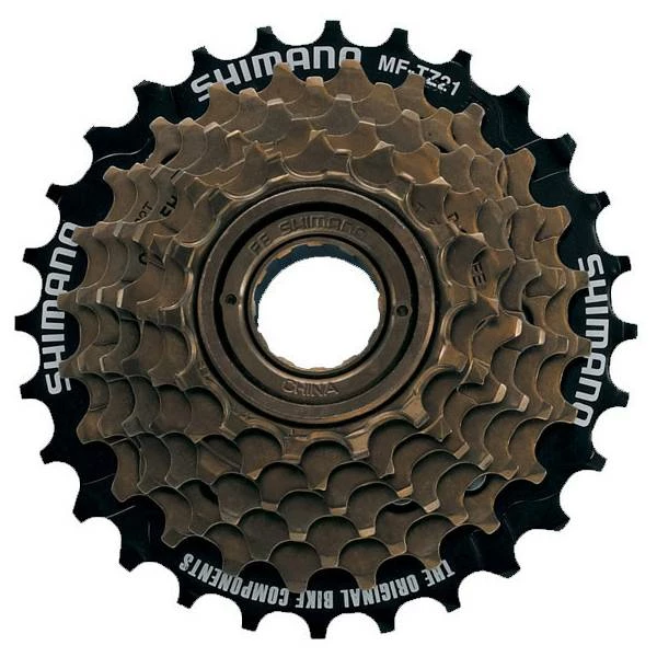 Shimano TZ500 Freewheel 14-28T 7V Alu - Goud/Zwart