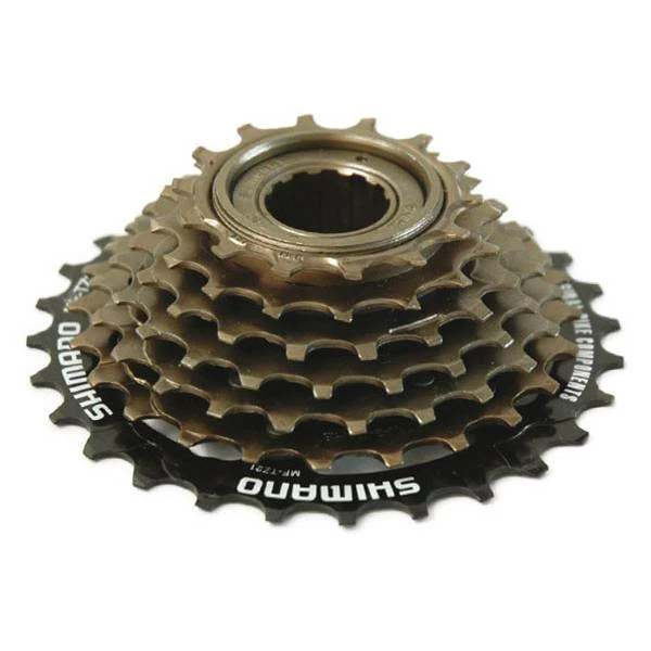 Shimano TZ500 Freewheel 14-28T 7V Alu - Goud/Zwart – Image 2