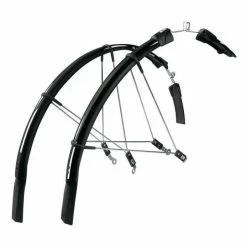 SKS Spatbordset Raceblade Long 28 Inch/25mm PVC - Zwart